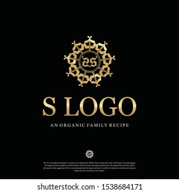 s decorative abstract vector logo