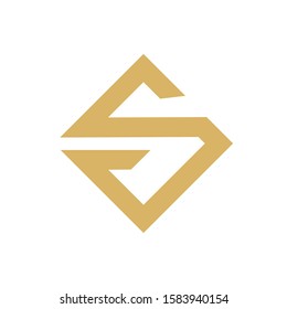 s diamond logo design vector logo