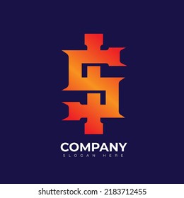 plantilla de diseño de logotipo de letra s