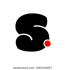 S dot brand name bold letters icon.