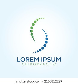 S dot style chiropractic Chiron therapy medical Logo Template In Modern Creative Minimal Style Vector Design