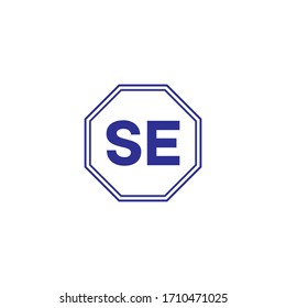 S E letter logo abstract design