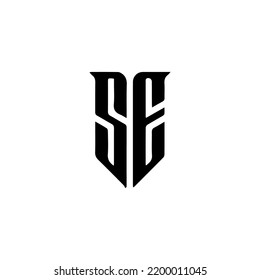 S E letter logo vector illustration