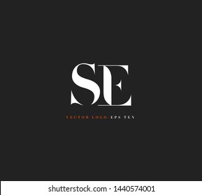 S & E letters Joint logo icon vector template for corporate logo and business card design.