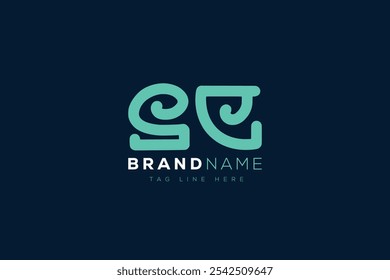 Design do logotipo S e E. Monograma de logotipo de letras abstratas SE. Este design de logotipo é o processo de criação de um símbolo visual que representa uma marca, empresa ou indivíduo.