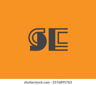 S and E logo design. SE abstract Letters Logo Monogram. This logo design is the process of creating a visual symbol that represents a brand, company, or individual.