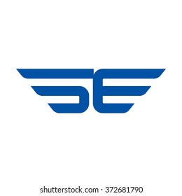 s and e logo vector.