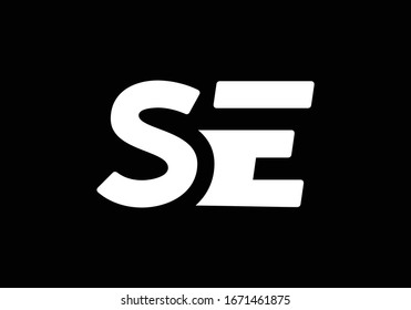 S E, SE Initial Letter Logo design vector template, Graphic Alphabet Symbol for Corporate Business Identity