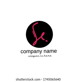 S e Se initial logo handwriting template vector