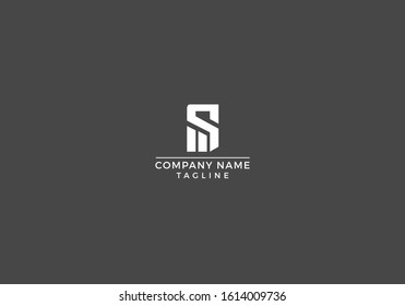 S, E, SE letter abstract, minimal logo design in vector editable file.