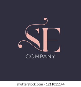 S E Vintage Logo Decorative