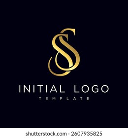 S S Elegant Luxury Initial Letter Logo Template