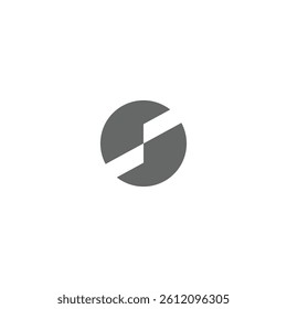 S element technology round icon logo