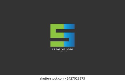 S ES Abstract initial monogram letter alphabet logo design