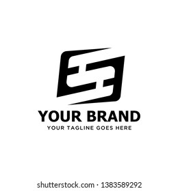 s, es, ss, es logo with speed and technology concept