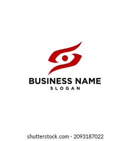 S Eye Simple Modern Logo Vector and Stock Images