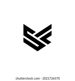 s f sf initial logo design vector template