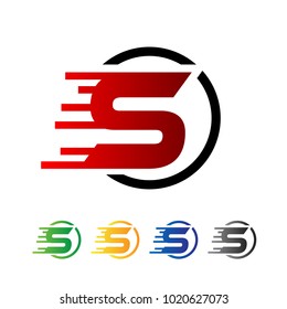 s fast letter logo