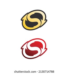 S font and letter design vector, logo Business corporate sign and symbol