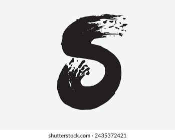 s font 
logo handlettering typography ink brush