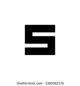 S Font logo. Modern design vector font for title, header, lettering. Corporate Vector abc technology typeface. 