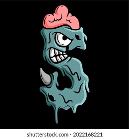 S Font Monster Typography Design
