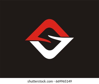 S, FS letter logo template