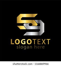 S G Initial letter logo vector