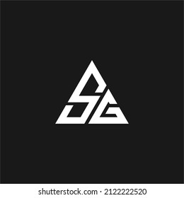 S G Letter Triangle Logo Concept Stock Vector (Royalty Free) 2122222520 ...