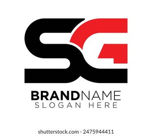 S G logo design vector template