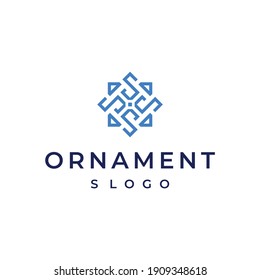S geometric ornament logo vector modern simple designs