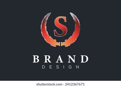 Plantilla de diseño de color gradiente S