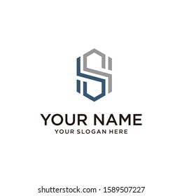 S + H  initial letter logo inspiration.modern design.vector illustration concept