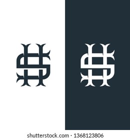S H letter monogram