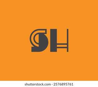 S and H logo design. SH abstract Letters Logo Monogram. This logo design is the process of creating a visual symbol that represents a brand, company, or individual.
