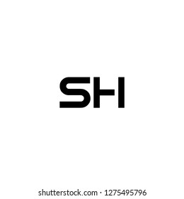 S H Logo Template Vector Stock Vector (Royalty Free) 1275495796