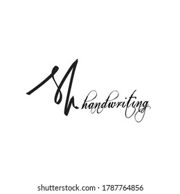 S h Sh initial letter handwriting and signature logo