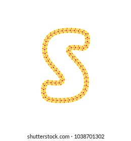 S Hexagon Letter Logo Icon Design