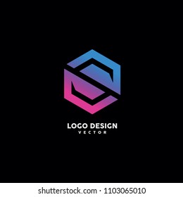 S Hexagon Logo Design