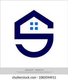 s home logo vector