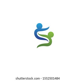 S human character logo sign illustration vector design