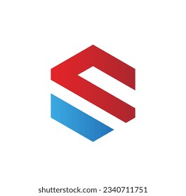 S initial brand company logo vector image