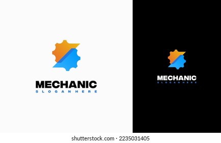 S Initial Gear Logo designs concept vector, Mechanic logo designs concept