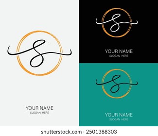 Erste Entwurfsvorlage für Handschrift und Signatur-Logo