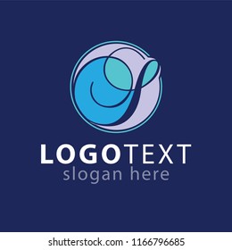 S Initial letter butterfly logo vector