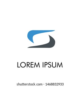 S initial letter for energy logo company