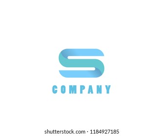 S initial letter logo design