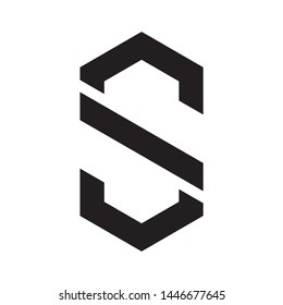 S initial letter logo template vector icon design