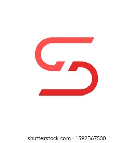 S initial letter logo template vector icon design