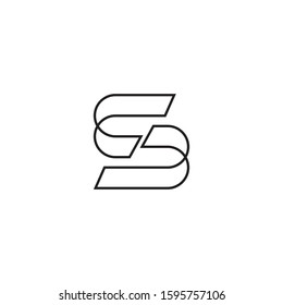 S initial letter logo template vector icon design